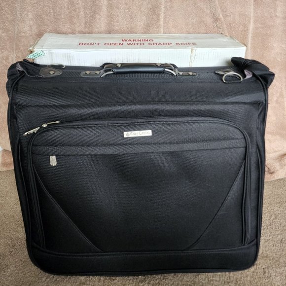 New Oleg Cassini Travel Rolling Garment Bag Black #9844 - Picture 1 of 9